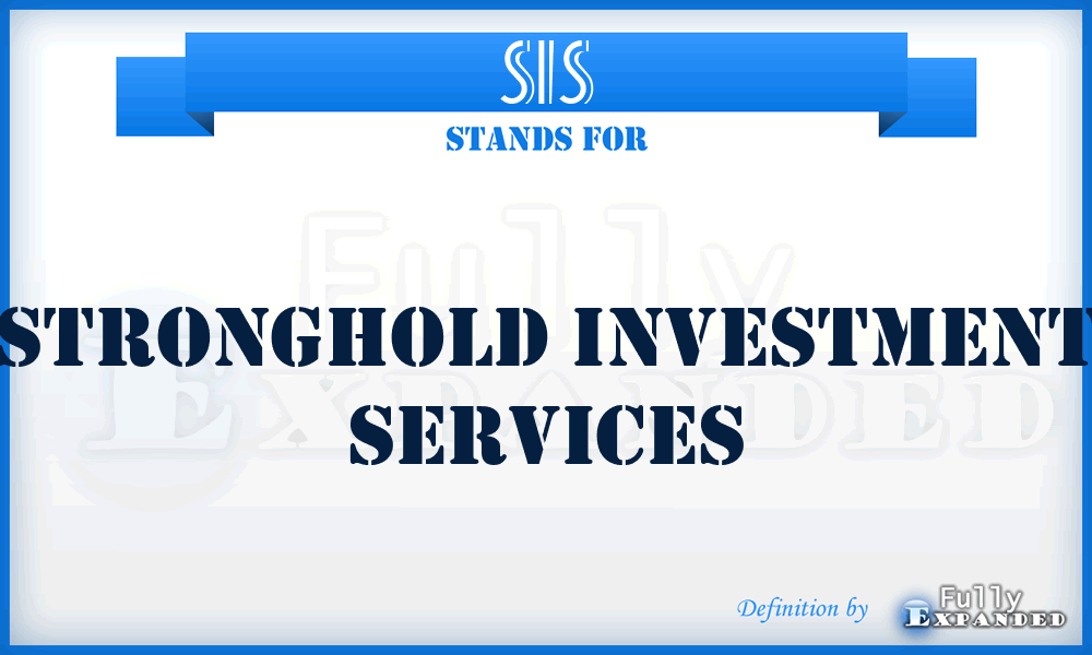 SIS - Stronghold Investment Services