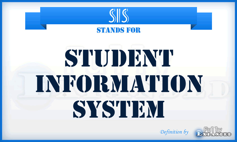 SIS - Student Information System