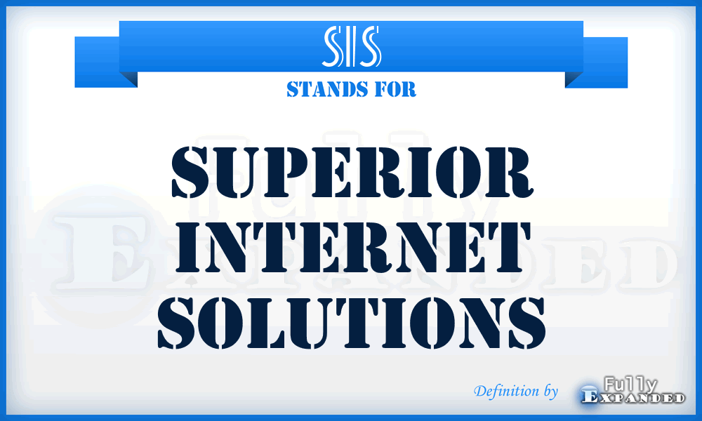 SIS - Superior Internet Solutions