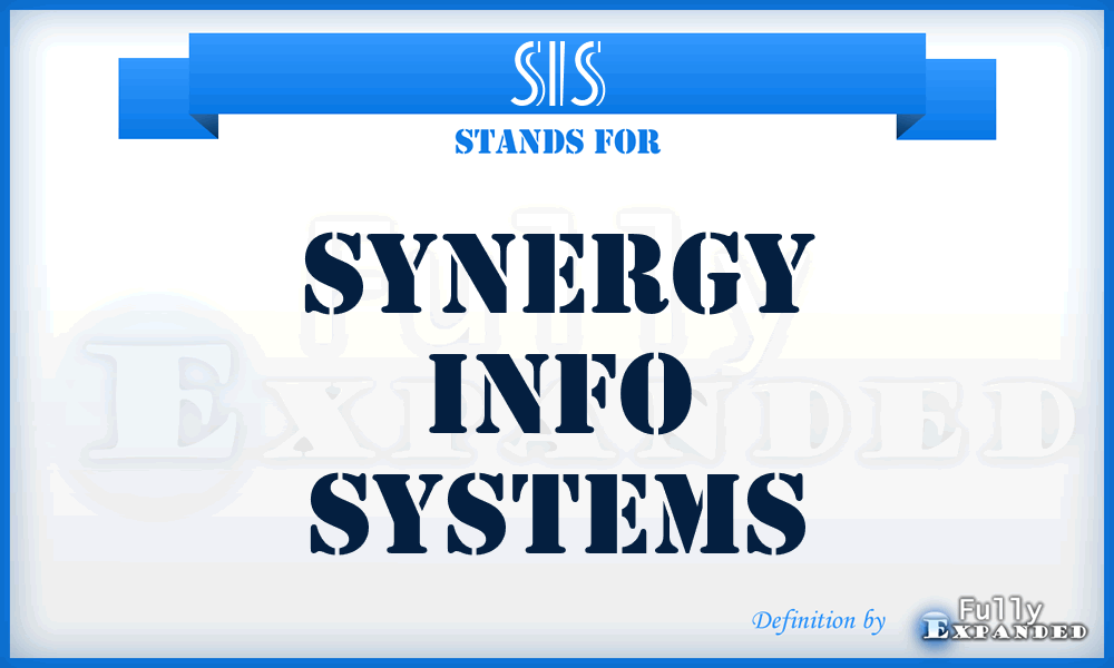 SIS - Synergy Info Systems
