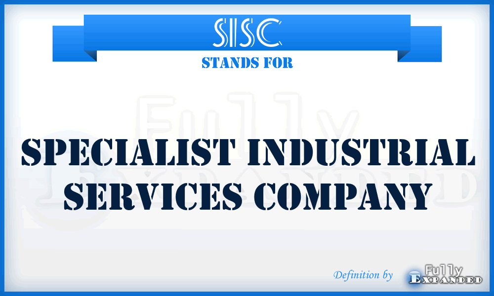 SISC - Specialist Industrial Services Company