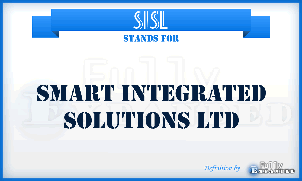 SISL - Smart Integrated Solutions Ltd