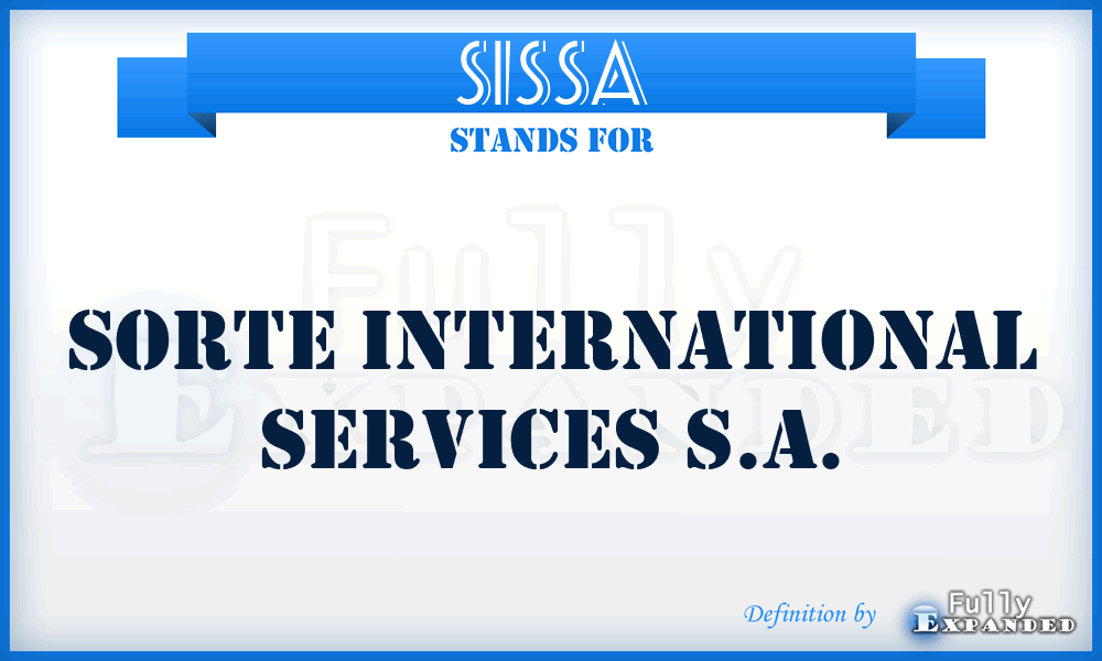 SISSA - Sorte International Services S.A.
