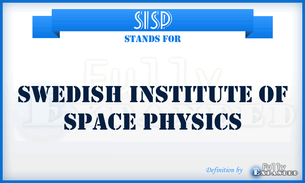 SISP - Swedish Institute of Space Physics