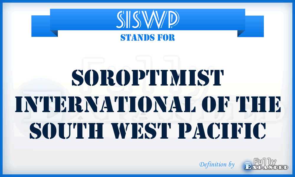SISWP - Soroptimist International of the South West Pacific