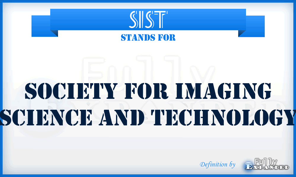 SIST - Society for Imaging Science and Technology