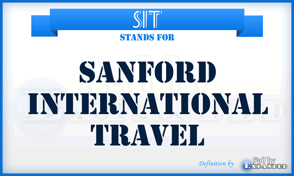 SIT - Sanford International Travel