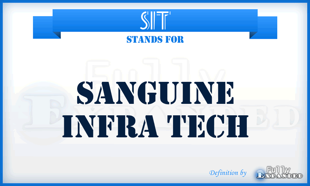 SIT - Sanguine Infra Tech