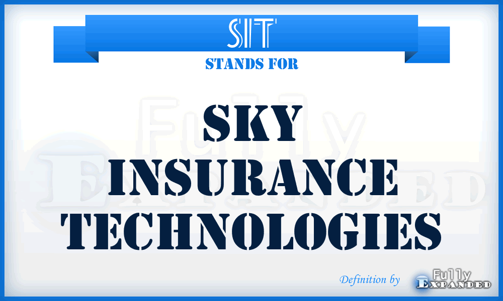 SIT - Sky Insurance Technologies