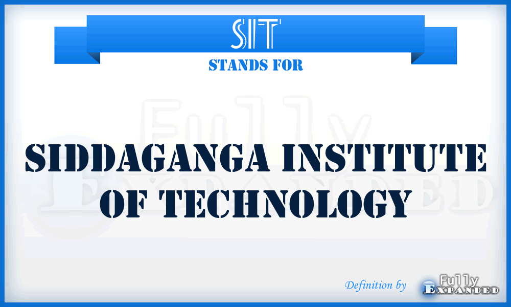 SIT - Siddaganga Institute of Technology