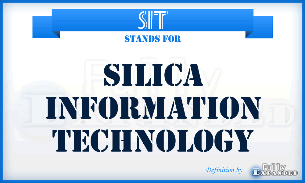 SIT - Silica Information Technology