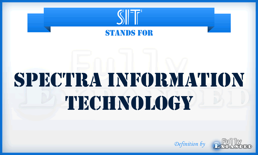 SIT - Spectra Information Technology