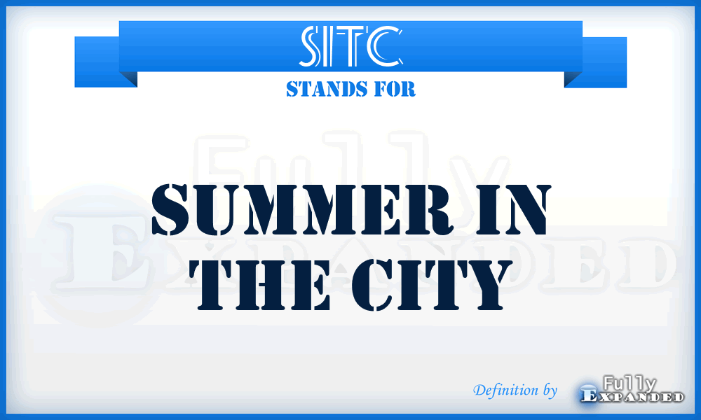 SITC - Summer in the City