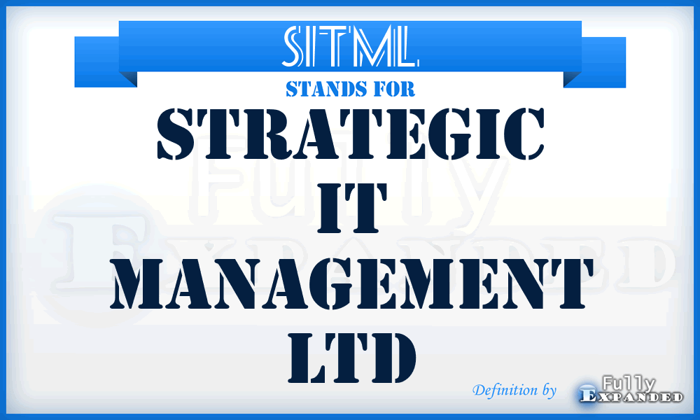 SITML - Strategic IT Management Ltd