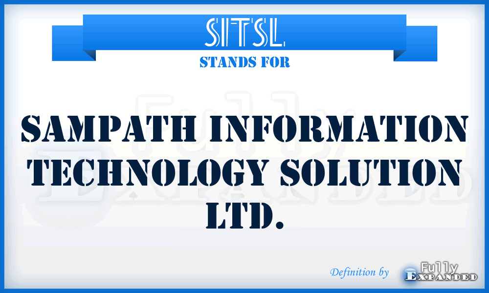 SITSL - Sampath Information Technology Solution Ltd.