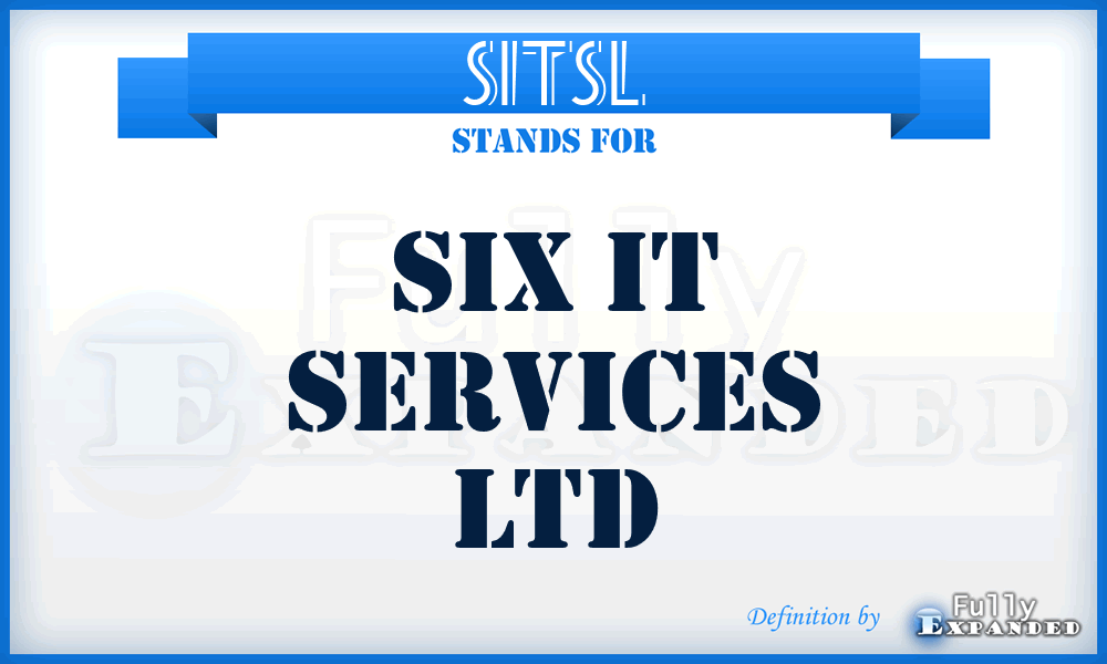 SITSL - Six IT Services Ltd