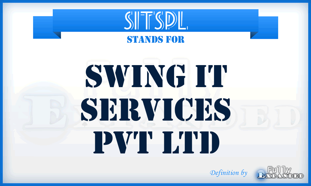 SITSPL - Swing IT Services Pvt Ltd