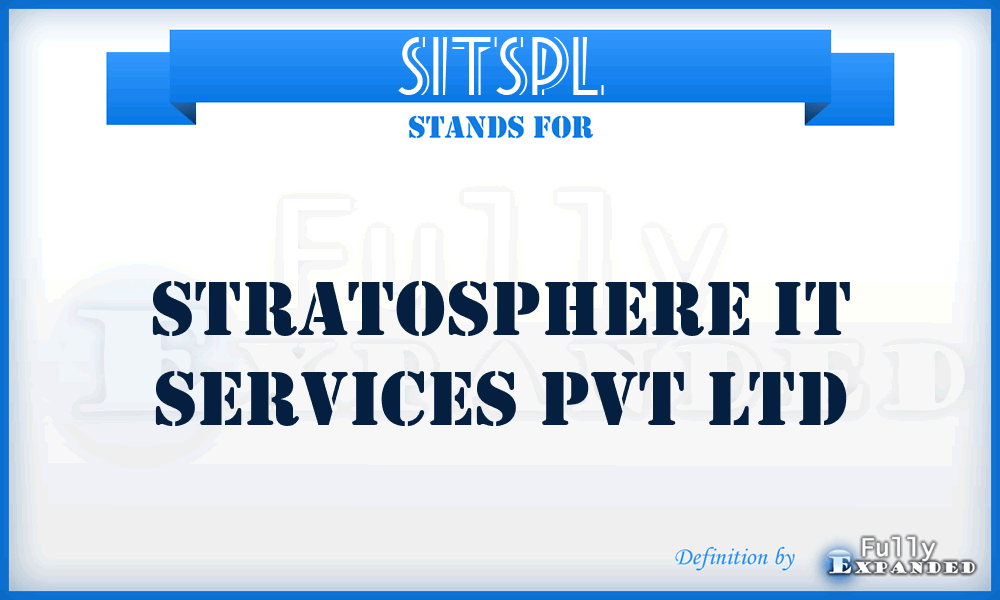 SITSPL - Stratosphere IT Services Pvt Ltd