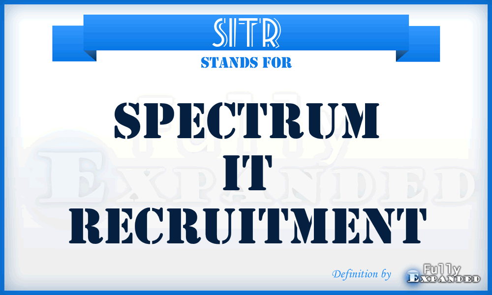 SITR - Spectrum IT Recruitment