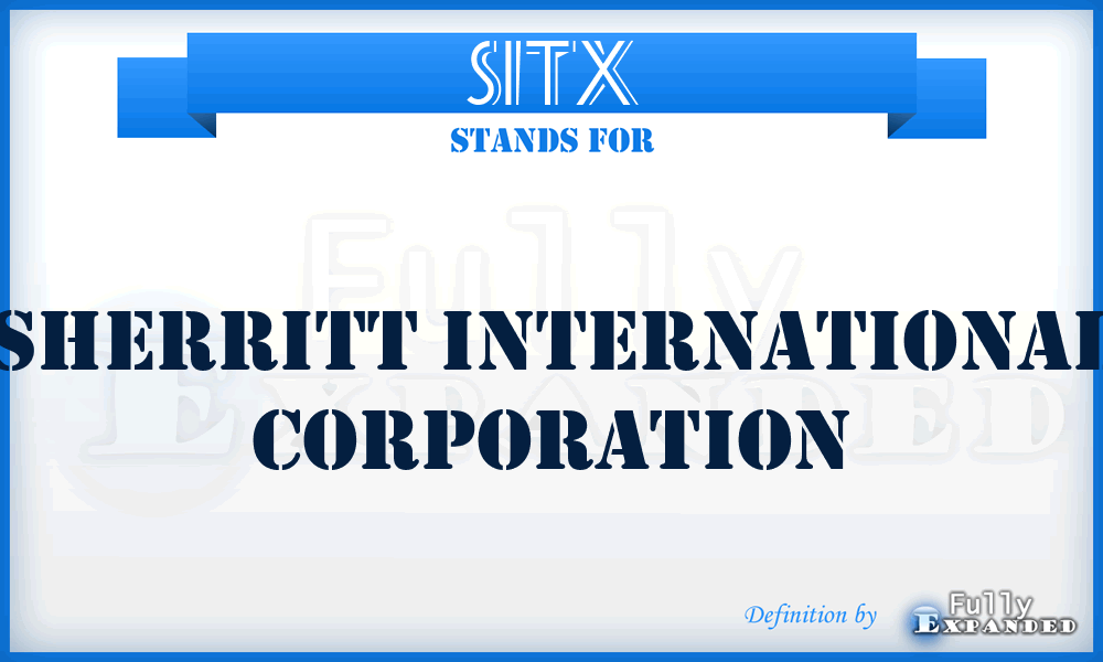 SITX - Sherritt International Corporation