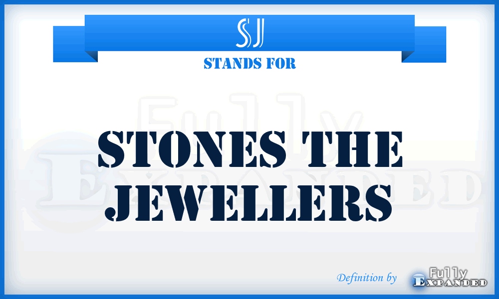 SJ - Stones the Jewellers