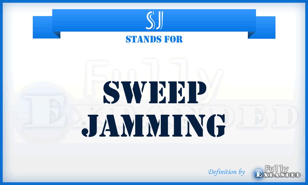 SJ - Sweep Jamming