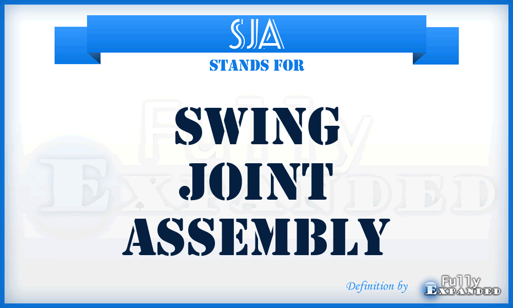 SJA - Swing Joint Assembly