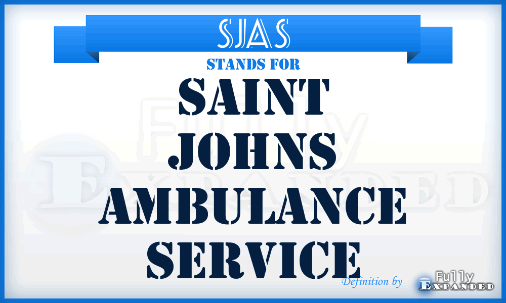 SJAS - Saint Johns Ambulance Service