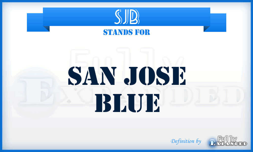 SJB - San Jose Blue