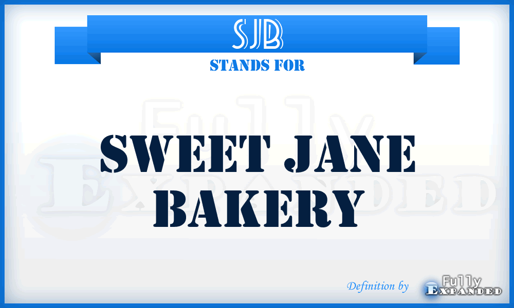 SJB - Sweet Jane Bakery