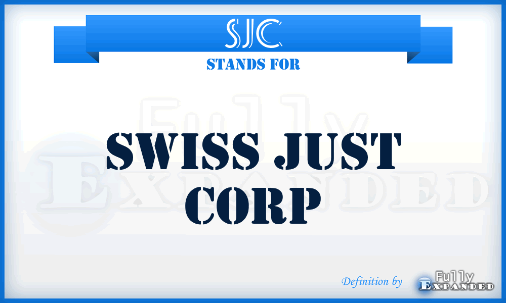 SJC - Swiss Just Corp