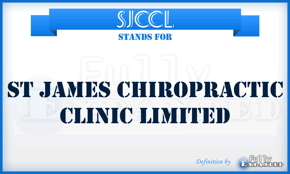 SJCCL - St James Chiropractic Clinic Limited