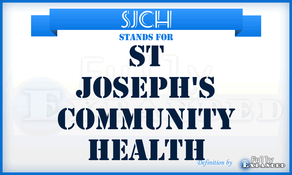 SJCH - St Joseph's Community Health