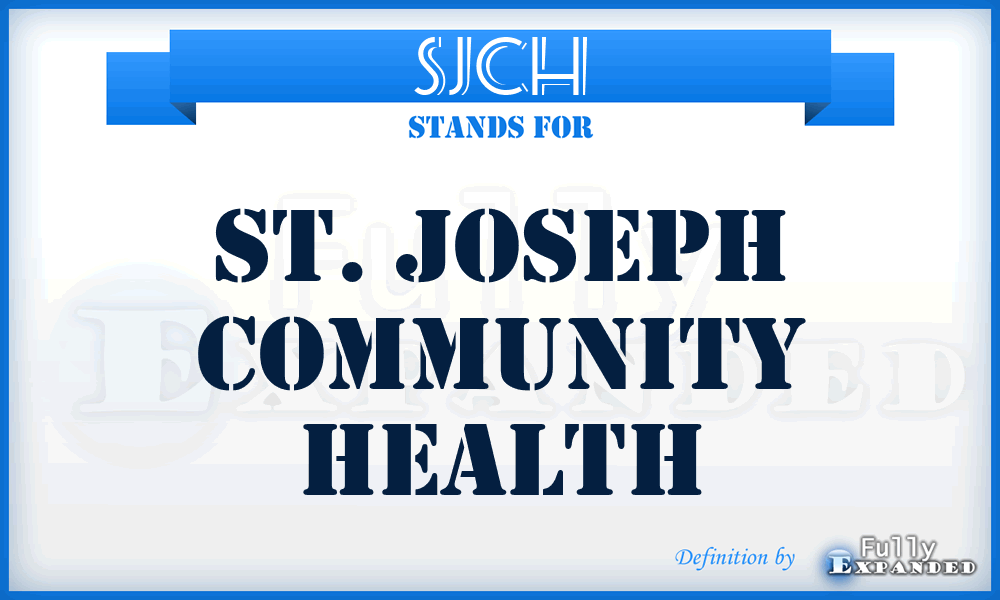 SJCH - St. Joseph Community Health