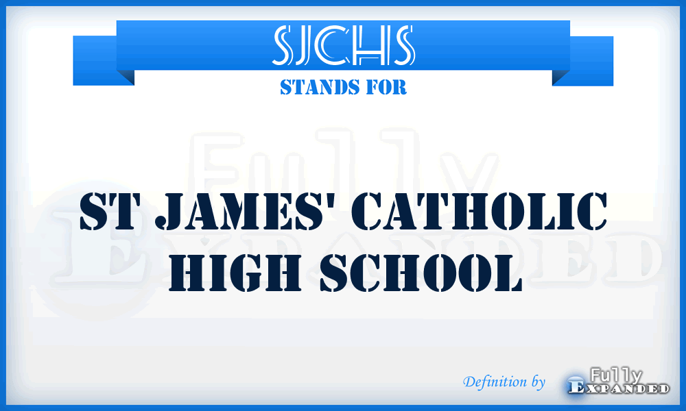 SJCHS - St James' Catholic High School