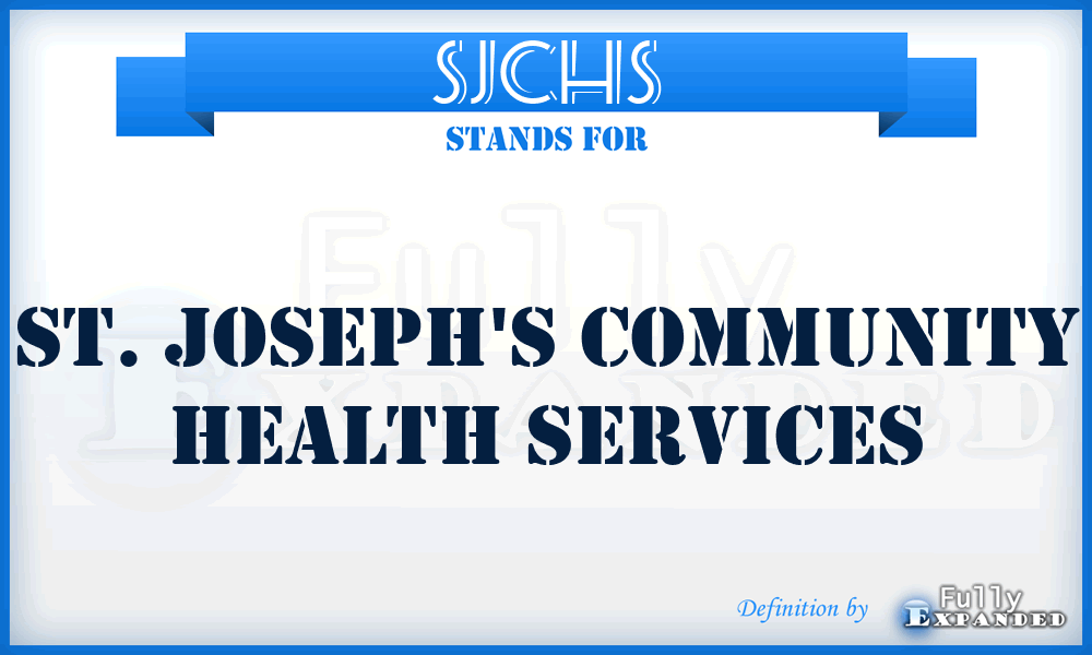 SJCHS - St. Joseph's Community Health Services
