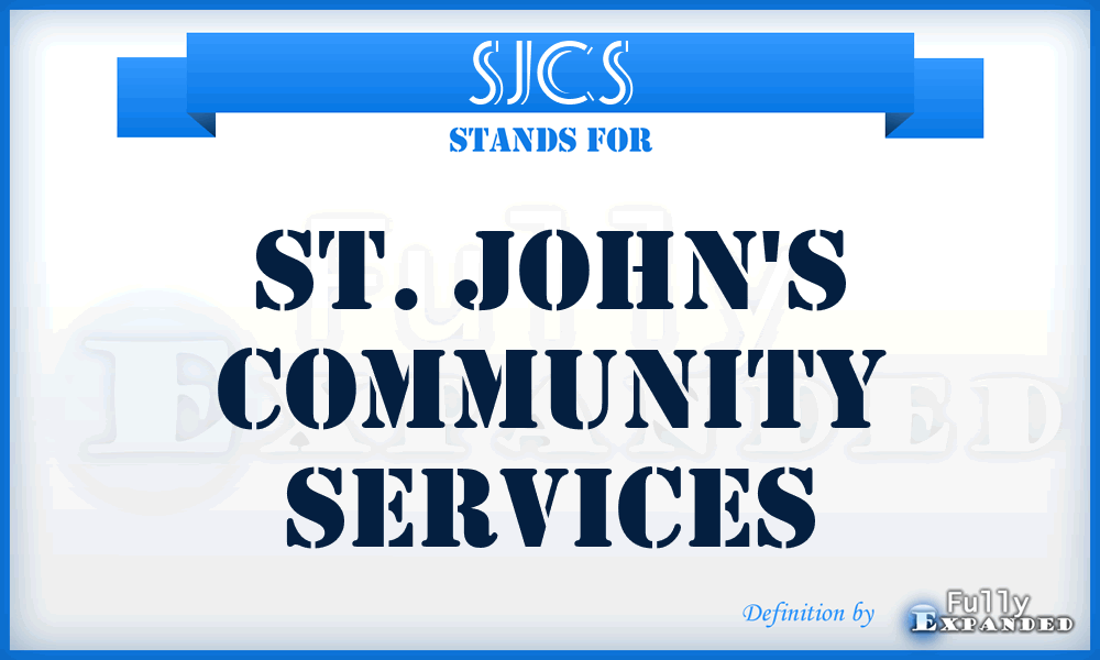 SJCS - St. John's Community Services