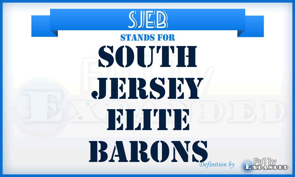 SJEB - South Jersey Elite Barons