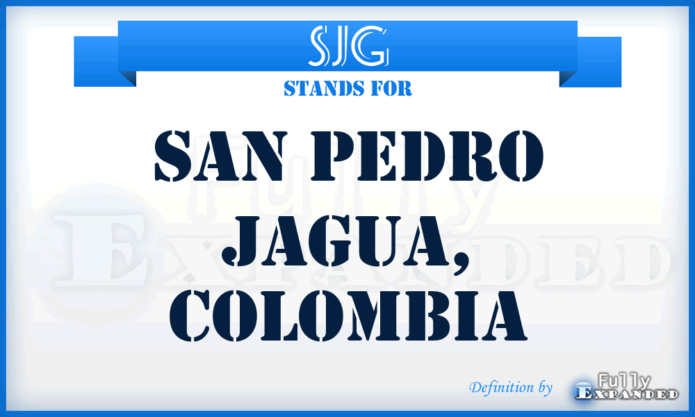 SJG - San Pedro Jagua, Colombia