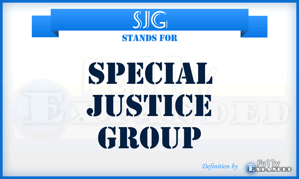 SJG - Special Justice Group