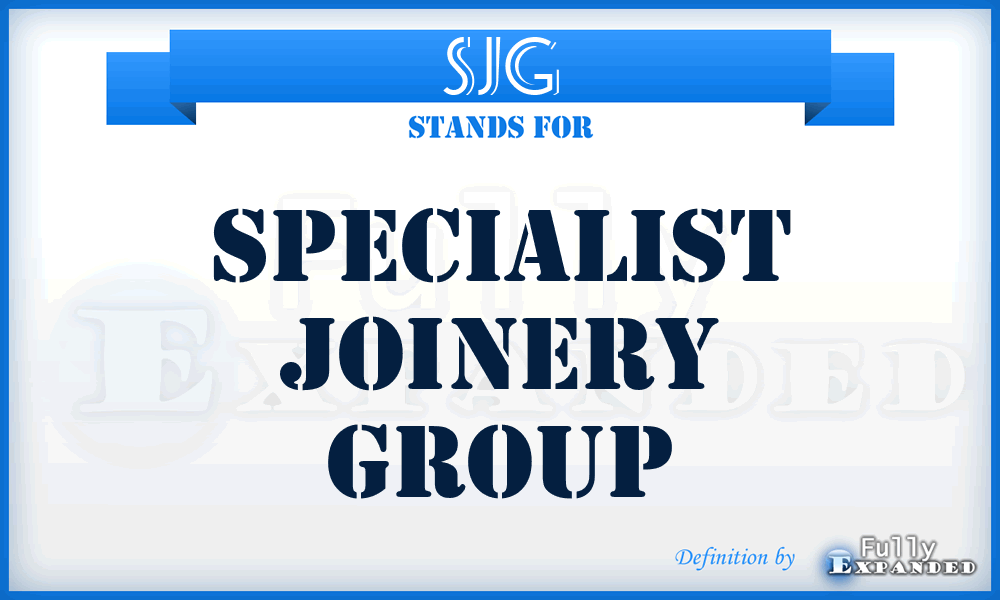 SJG - Specialist Joinery Group