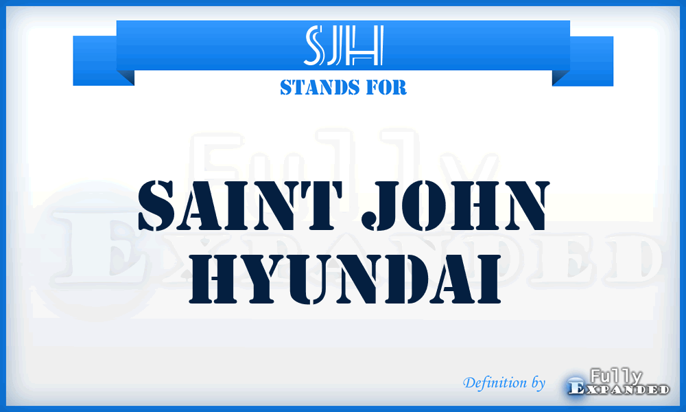 SJH - Saint John Hyundai