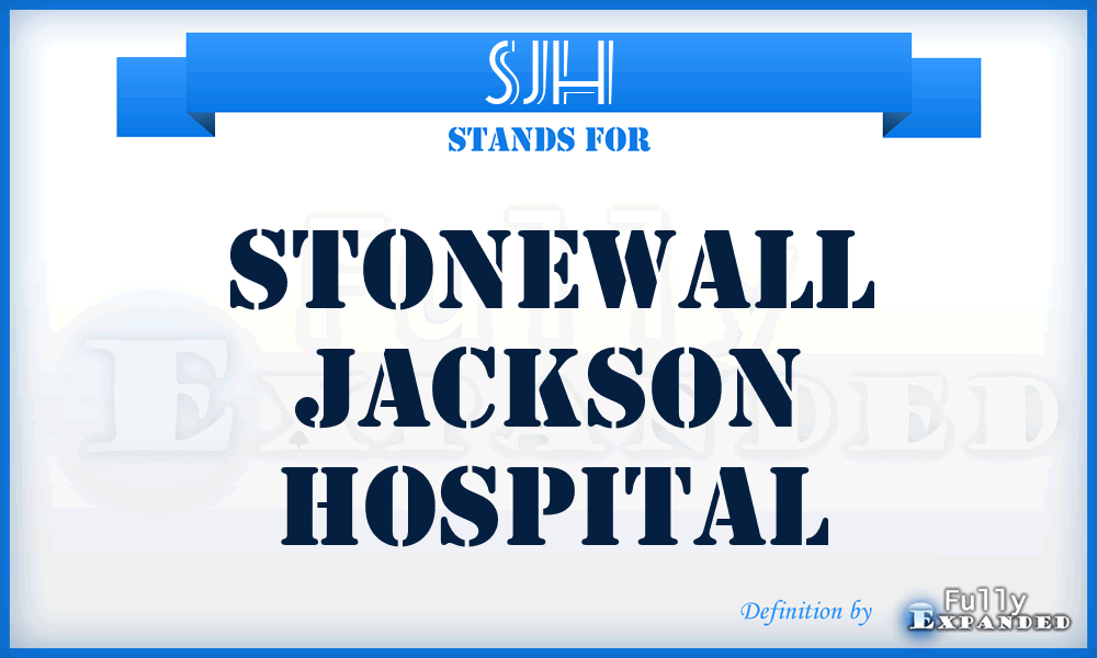 SJH - Stonewall Jackson Hospital