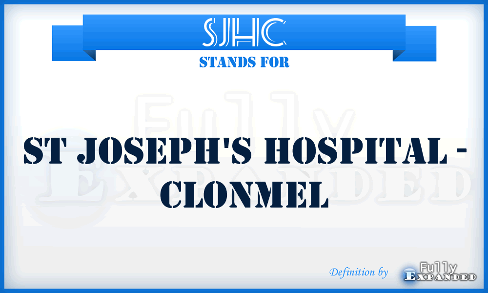 SJHC - St Joseph's Hospital - Clonmel