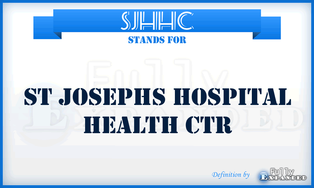 SJHHC - St Josephs Hospital Health Ctr