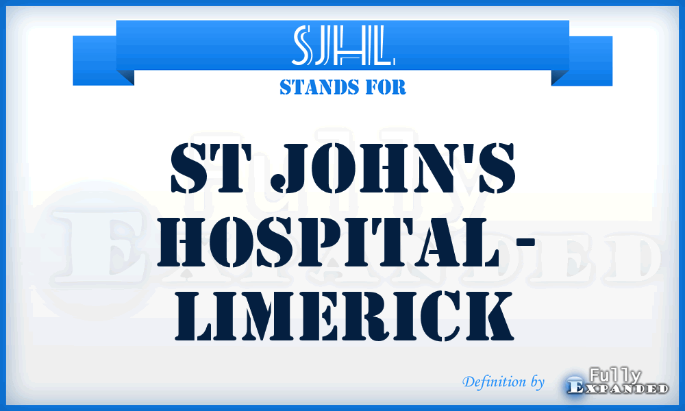 SJHL - St John's Hospital - Limerick