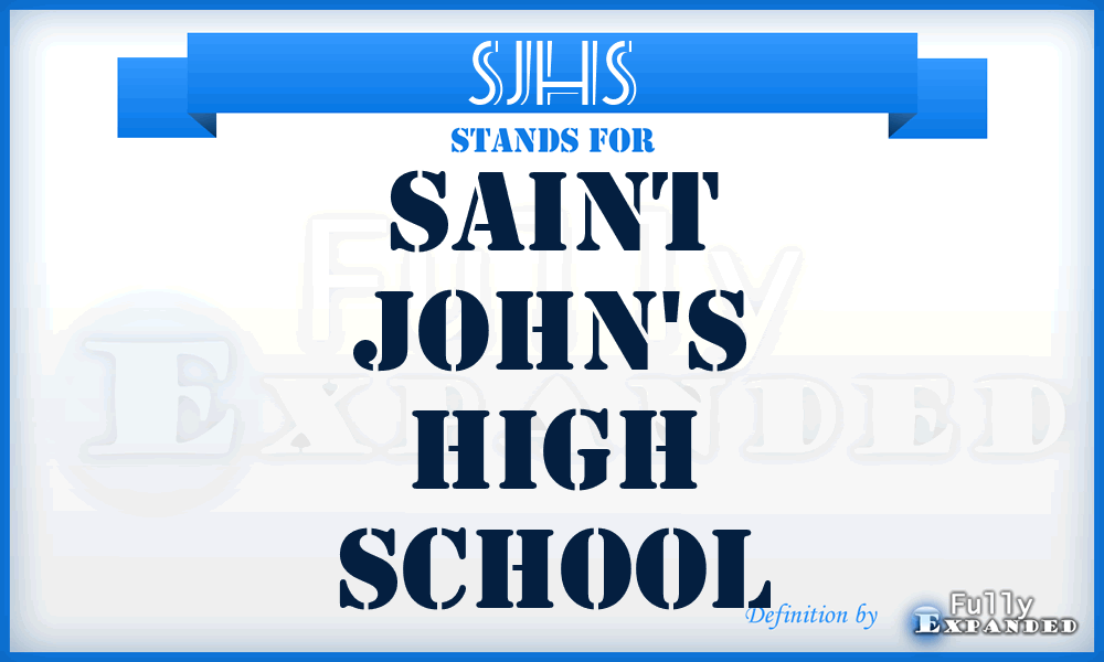 SJHS - Saint John's High School