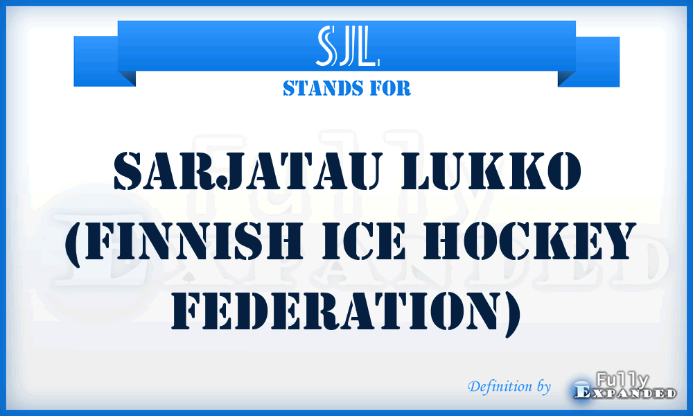 SJL - SarJatau Lukko (Finnish Ice Hockey Federation)
