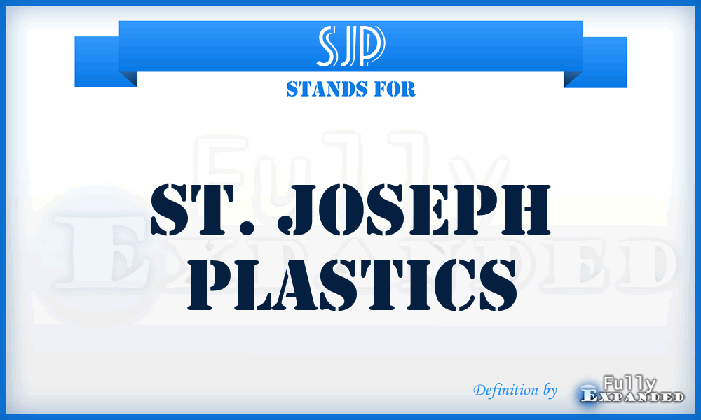 SJP - St. Joseph Plastics