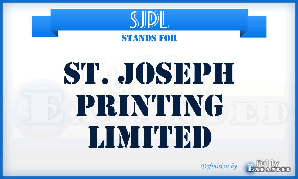 SJPL - St. Joseph Printing Limited